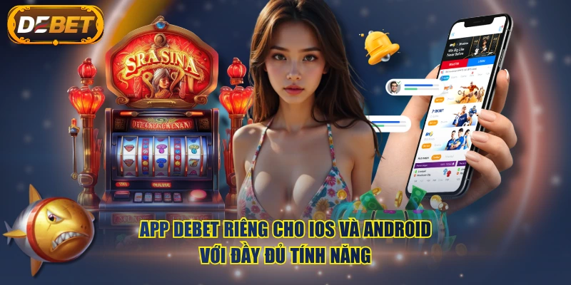 App DEBET riêng cho iOS và Android với đầy đủ tính năng
