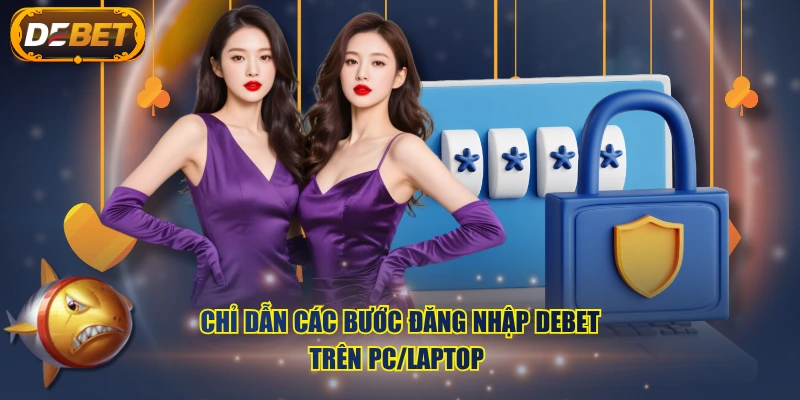 Chỉ dẫn các bước đăng nhập DEBET trên PC/laptop