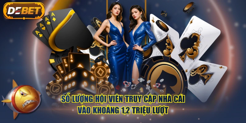 Số lượng hội viên truy cập nhà cái vào khoảng 1,2 triệu lượt